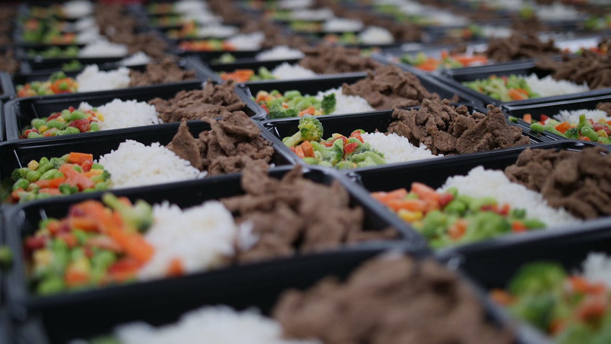 Athlete training with proper nutrition